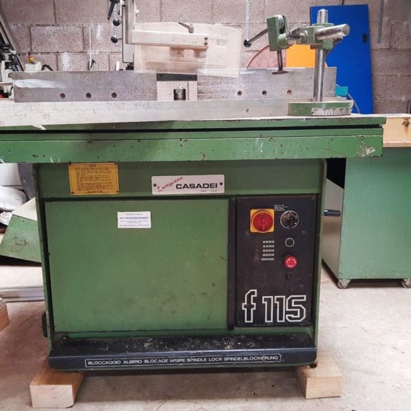 Casadei F115 C Heavy Duty Used Spindle Moulder Sliding Tenoning Table