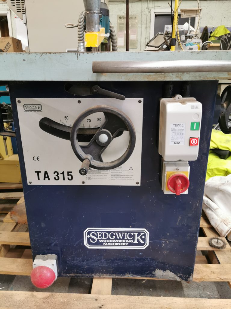 Used Sedgwick TA 315 Sliding Table Rip Saw, TA 315 Rip Saw, TA 315