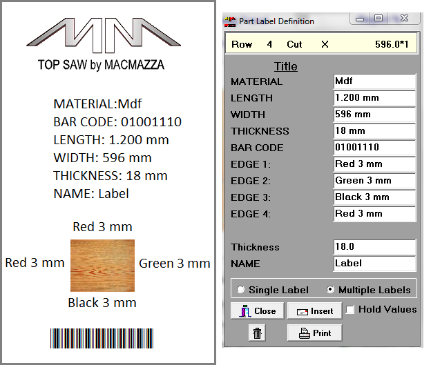 Macmazza Top saw TS 90 horizontal panel saw