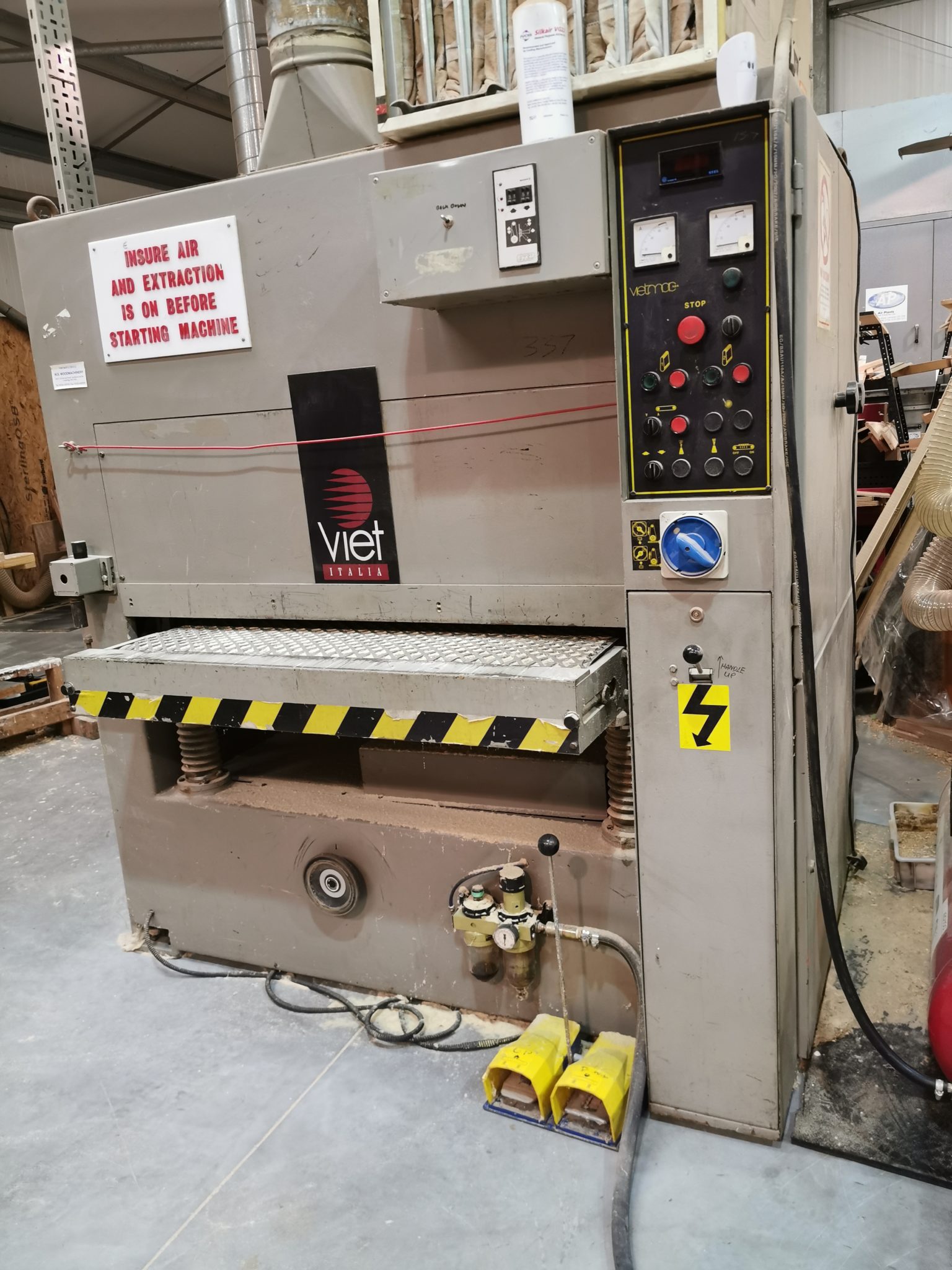Used Viet 1100mm Wide Belt Sander, Wide Belt Sanders